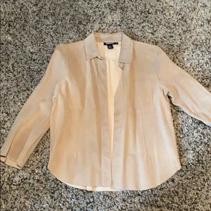 Vintage dkny suede leather shirt/jacket